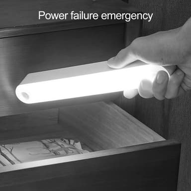 26 cm ladattava liiketunnistin LED-yövalo Magneettinen valopalkki Keltainen valo