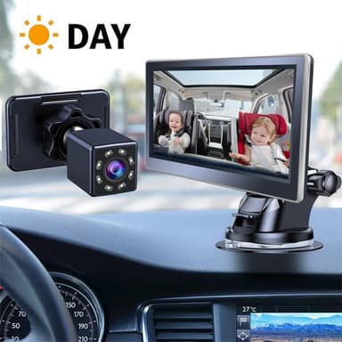 360 astetta kääntyvä 4,3"" yönäkö Car Baby Monitor -kamera turvalliseen ajoon