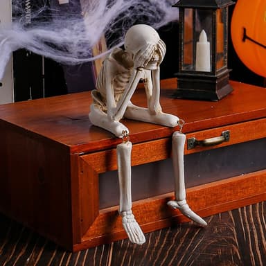 Halloween luurankohahmo Spooky Skull Decoration Party Haunted - See No Evil