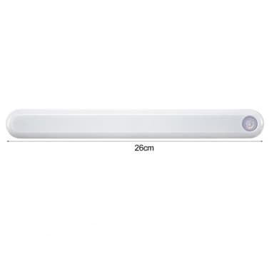 26 cm ladattava liiketunnistin LED-yövalo Magneettinen valopalkki Keltainen valo