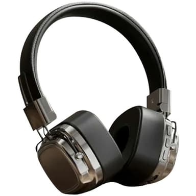Bluetooth HiFi Sound Over Ear kuulokkeet Melunvaimennus langattomat kuulokkeet - Hopea + musta