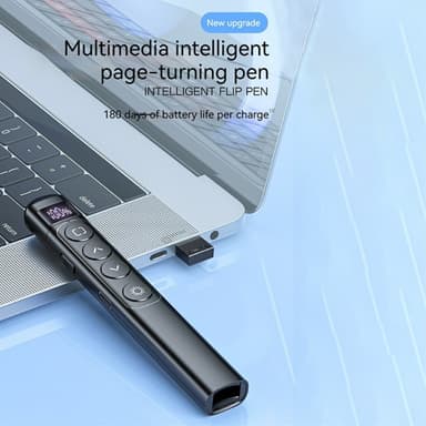 Remote Laser Pointer Powerpoint Office -esityssivun kääntäminen napsauttajaa