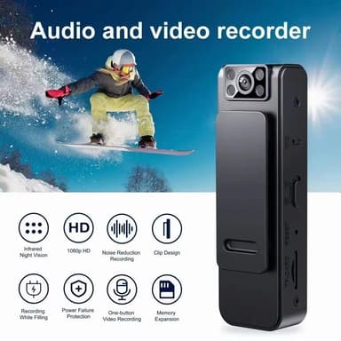 L8+ WiFi HD 1080P Minikameran takaklipsi Bodycam-äänitallennin