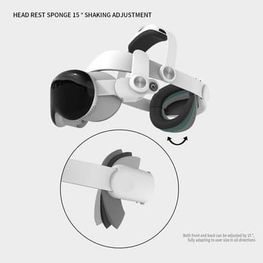WOLMTT:n säädettävä päähihna Vision Pro VR -kuulokkeiden lisävarusteelle