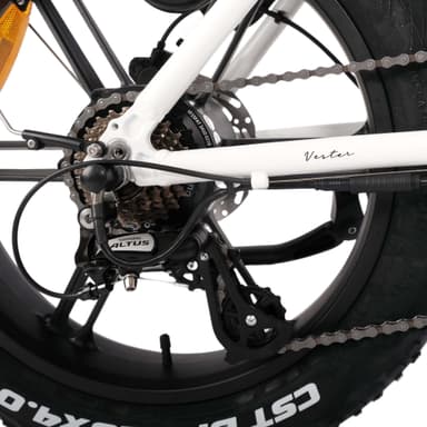 Vester Step  - Taitettava Fat Tyre Sähköpyörä 48V 14Ah - Heron Valkoinen