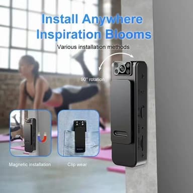 L8+ WiFi HD 1080P Minikameran takaklipsi Bodycam-äänitallennin