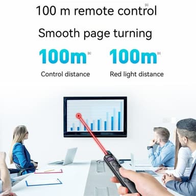 Remote Laser Pointer Powerpoint Office -esityssivun kääntäminen napsauttajaa