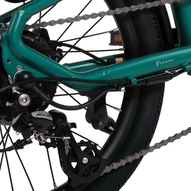Virum  - Taitettava Ultra-Lievä Sähköpyörä 36V 10Ah - British Racing Green