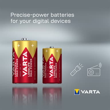 Varta Longlife Max Power C paristot (2 kpl)