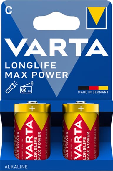 Varta Longlife Max Power C paristot (2 kpl)