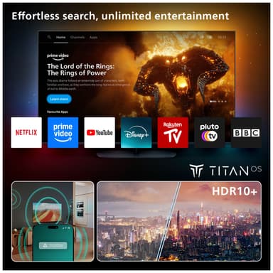 Philips 55” PUS7800 4K QLED älytelevisio (2025)