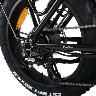 Vester Step  - Taitettava Fat Tyre Sähköpyörä 48V 14Ah - Onyx Musta