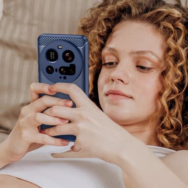 SKALO Xiaomi 15 Ultra 5G Armor Carbon Suojakuori - Sininen
