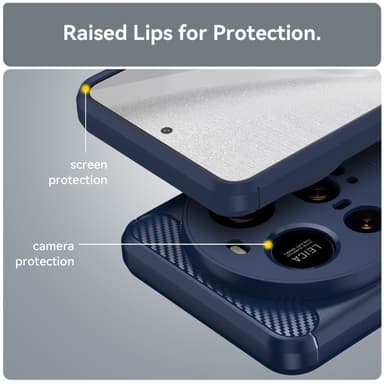 SKALO Xiaomi 15 Ultra 5G Armor Carbon Suojakuori - Sininen