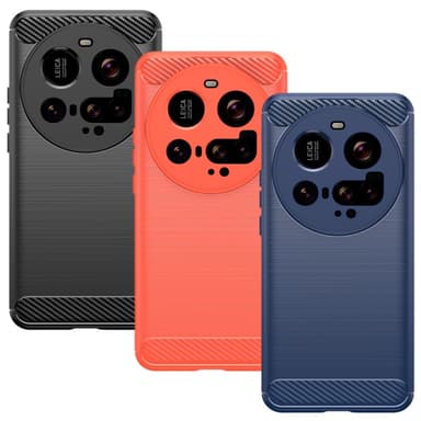 SKALO Xiaomi 15 Ultra 5G Armor Carbon Suojakuori - Punainen
