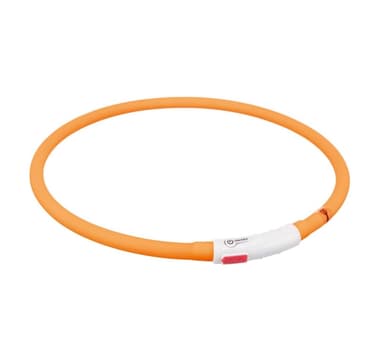 Turvakaulus salamavalorengas usb, silikoni, xs–xl: 70 cm/ø 10 mm, oranssi, Trixie