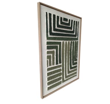 Wall art WALLY 60x80cm, green maze 2