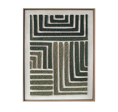 Wall art WALLY 60x80cm, green maze 2