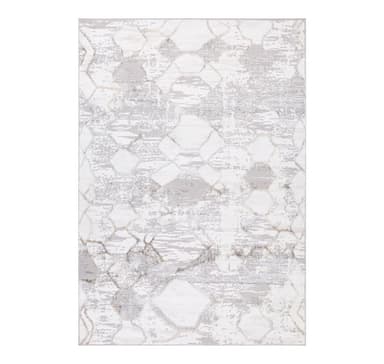 Matto SALAMANCA-3, 200x285cm, hopea/valkoinen