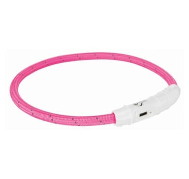 Turvakaulus salamavalorengas usb xs-s 35cm/7mm pinkki, Trixie