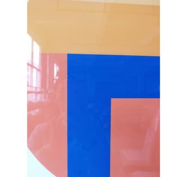 Seinätaide WALLY 80x120cm, abstrakti päivä, akryyli