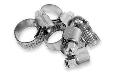 100 tuotteen paketti. Ruostumaton seepra letkunkiristin MICRO 7-11mm