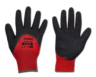 24 tuotteen paketti. Käsineet PERFECT GRIP RED FULL, koko 10, Bradas