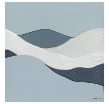 Öljymaalaus 100x100cm, abstrakti meri
