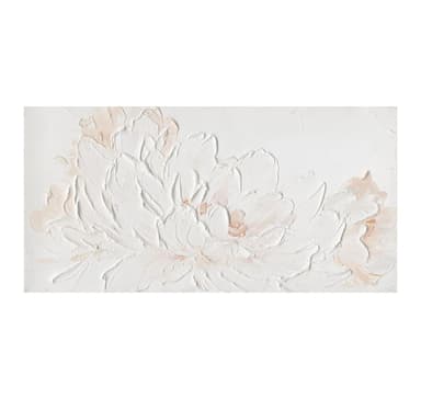 Öljymaalaus 60x120cm, valkoiset terälehdet