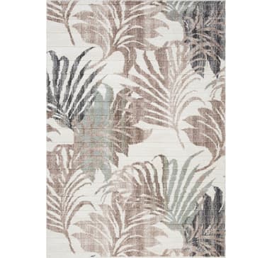 Matto KIGALI-1, 133x190cm, beige/ruskea lehti