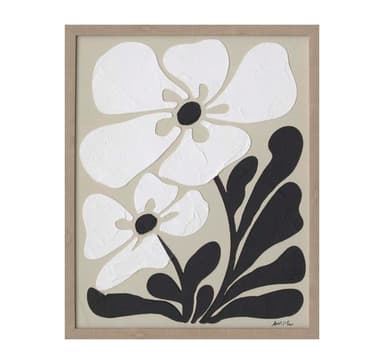 Maalaus kehyksellä 40x50cm, kukkia 2