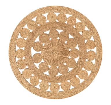 Matto SELITA D100cm, luonnollinen kudoksilla