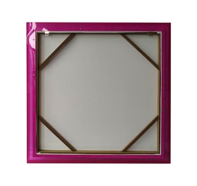Seinätaide WALLY 80x80cm, pinkki, akryyli