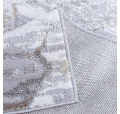 Matto SALAMANCA-3, 133x190cm, hopea/valkoinen