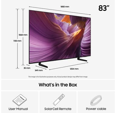 Samsung 83" S85F 4K OLED älytelevisio (2025)