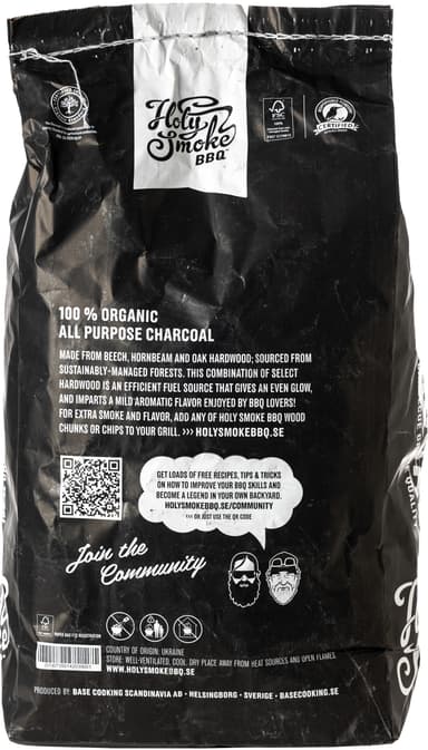 Holy Smoke European grillihiili HSBBQ-2.5-CARB-FSC (2,5 kg)