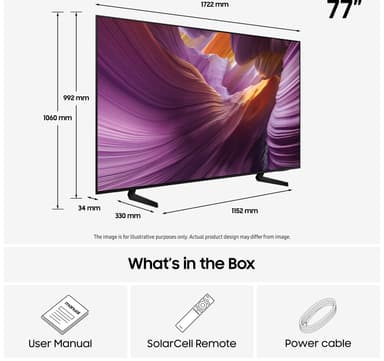 Samsung 77" S85F 4K OLED älytelevisio (2025)