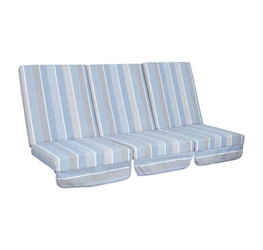 Tyynykeinut MONTREAL 114x52x9cm, harmaa-beige raita, 3kpl