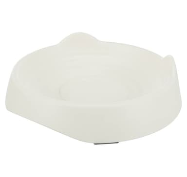 Kulho, litteä, kissan pää, melamiini, 0,25 l/ø 17 cm, valkoinen