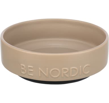 Be nordic kulho, keraaminen/kumi, 0,5 l/ø 16 cm, taupe, Trixie