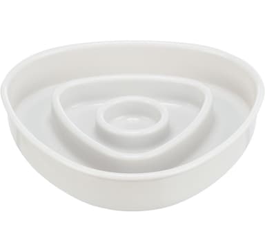 Slow Feeding kulho, muovi/TPR, 0,35 l/15 × 15 cm, harmaa