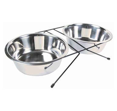 Sarja teräskulhoja korotetulla pohjalla Eat on Feet, 2 × 2,8 l/ø 24 cm