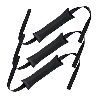 3-pakkainen Heatless Curling Bar -pääpanta yön yli kiharoimiseen Musta