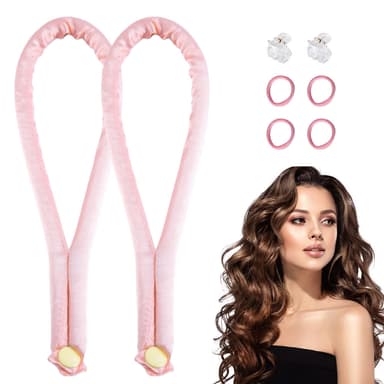 Heatless Curling Bar Set - Pinkki