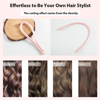 Heatless Curling Bar Set - Pinkki