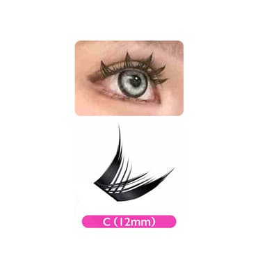Luxury 3D Faux Mink Lashes - Black Gold Lolita PF01-07