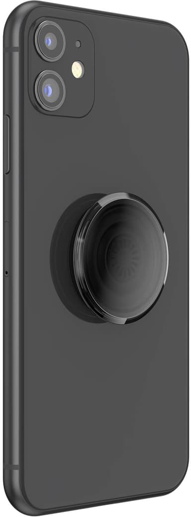 Popsockets puhelinpidike (läpikuultava musta)