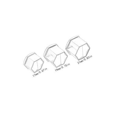 Pyörän mutterin suojus / Pyörän pultin suojus 20 kpl asennustyökalulla 19 mm