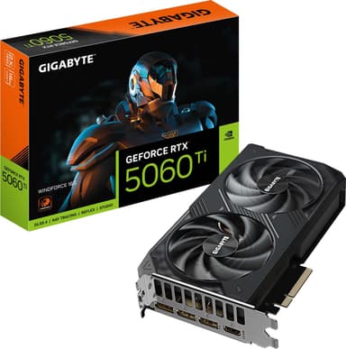 Gigabyte GeForce RTX 5060 Ti WINDFORCE 16G näytönohjain