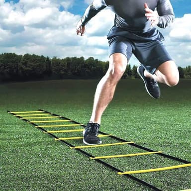 Agility Harjoitussetti Jalkapalloon – Nopeusportaat, Kartiot, Laskuvarjo ja Harjoitusvälineet